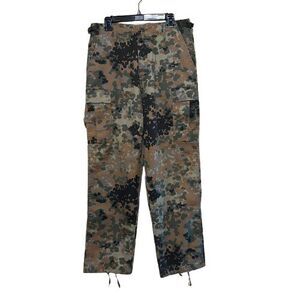 Mil-Tec Camo Pants Mens Medium 32" Inseam Cargo Adjustable Tactical Field